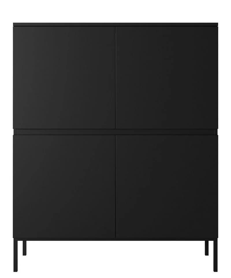 Selsey Highboard BEMMI Modern Schwarz 100 cm - Bild 4