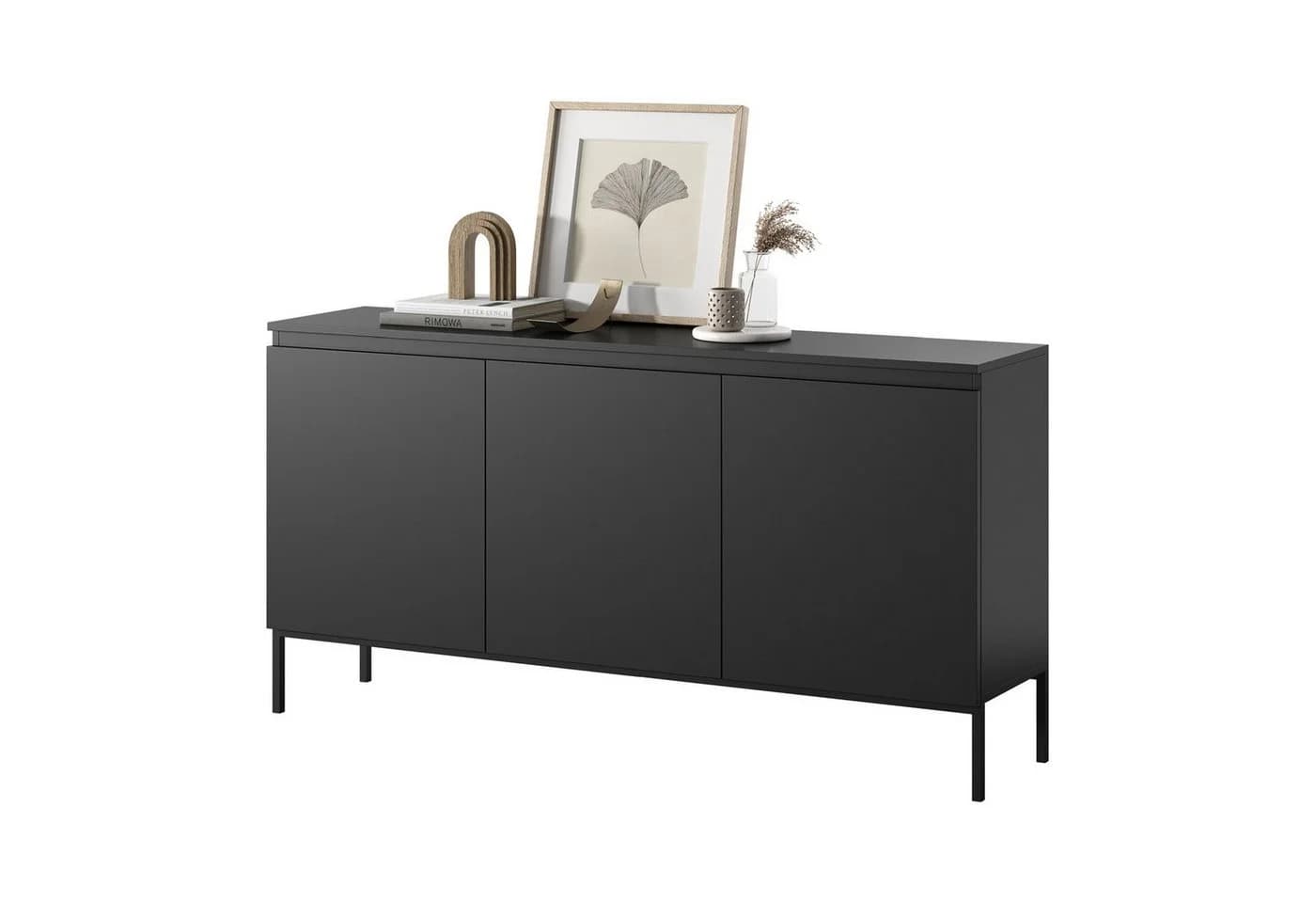 Selsey Sideboard BEMMI Schwarz Modernes Design - Bild 2
