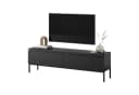 Selsey TV-Schrank BEMMI 2-türig Schwarz Metallgestell Bild 2