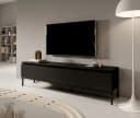 Selsey TV-Schrank BEMMI Schwarz 2-türig mit Metallgestell Bild 1