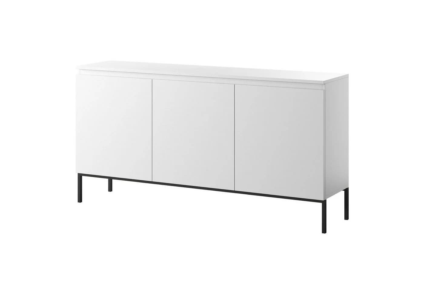 Selsey Sideboard BEMMI Weiß Schwarz Modern - Bild 5