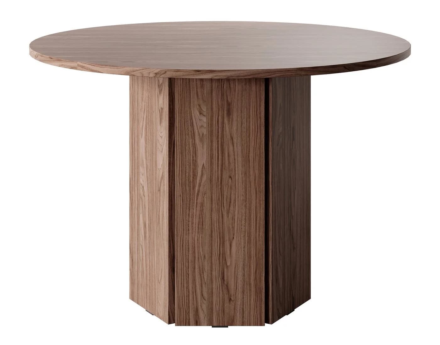 Selsey Esstisch HEXA Rund Holzoptik