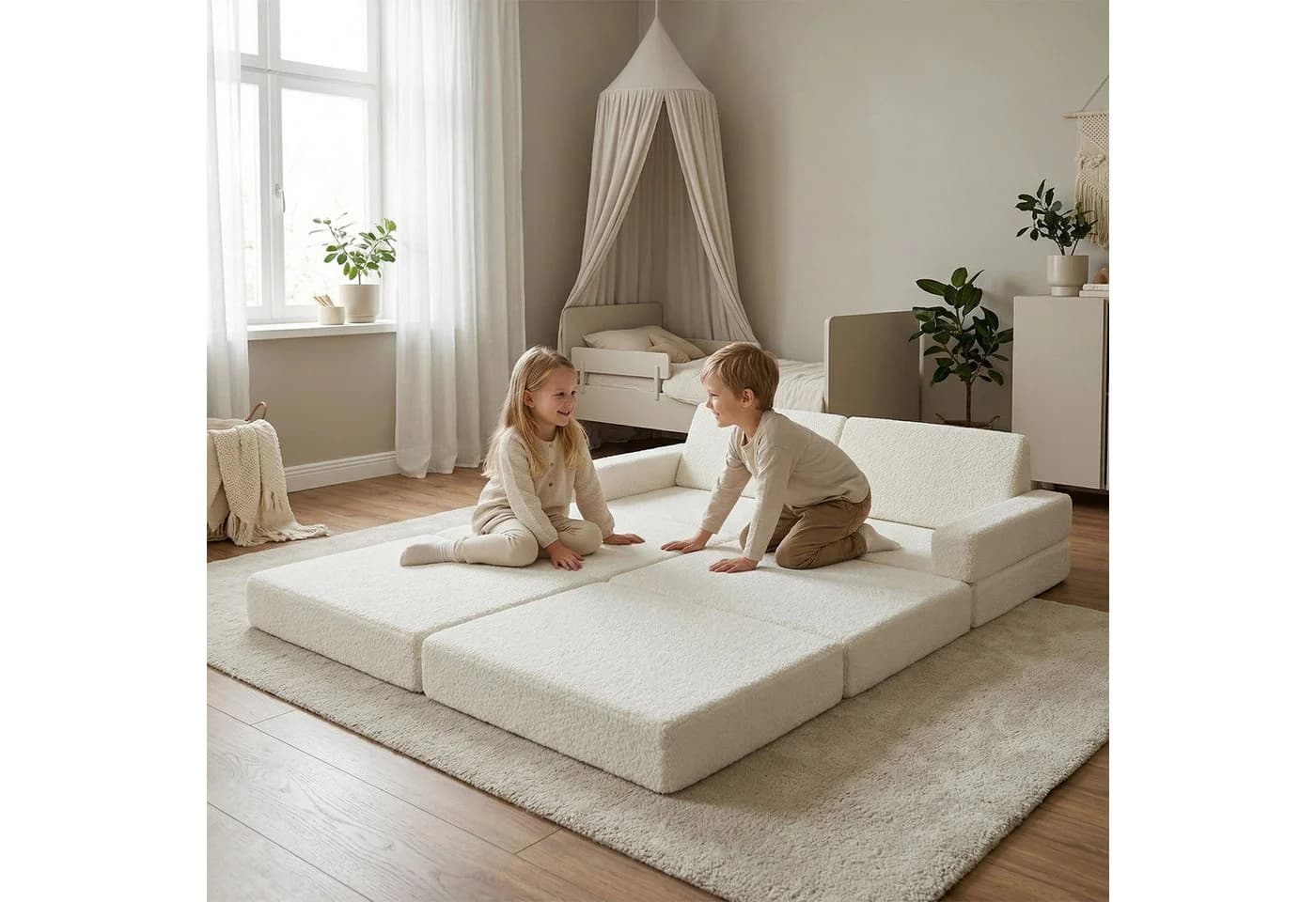 KiddyMoon Klappmatratze TEDDY KKM-1400 Beige - Bild 4