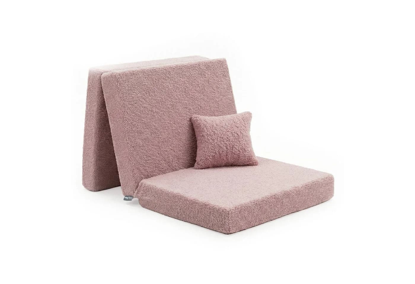 KiddyMoon Klappmatratze KMM-1650 Rosa Teddy-Bezug - Bild 2
