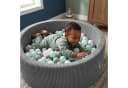 KiddyMoon Bällebad Rund 90cm mit Polyester Bezug Bild 5