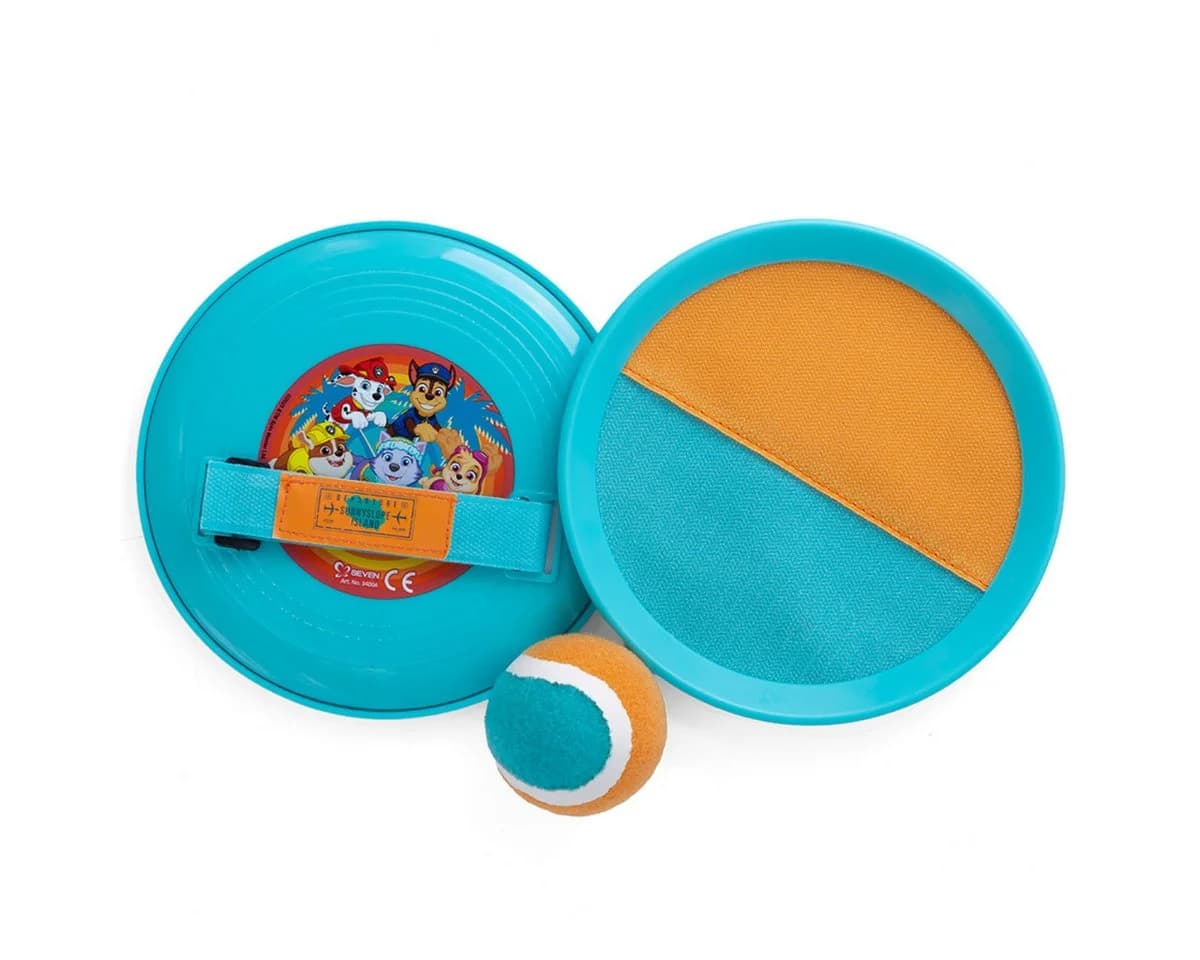 PAW PATROL Catch Ball Spielset mit 2 Handpaddles und Softball