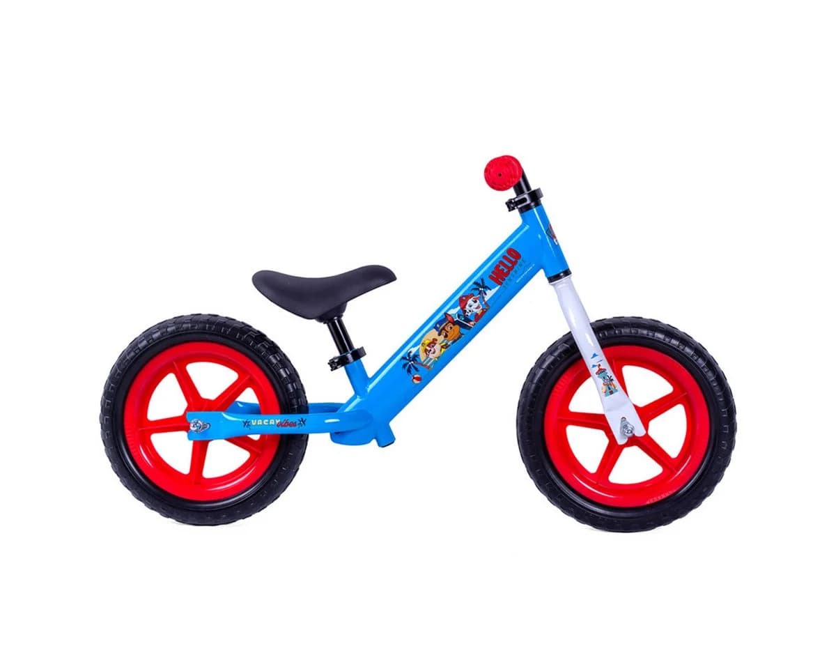 PAW PATROL Laufrad Sicheres Lernrad für Kinder ab 2 Jahr Blau Rot