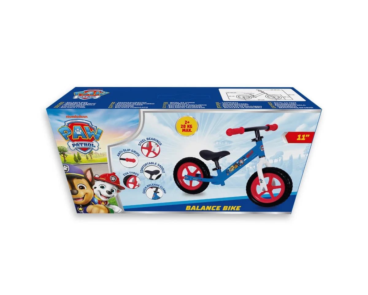 PAW PATROL Laufrad Sicheres Lernrad für Kinder ab 2 Jahr Blau Rot - Bild 4