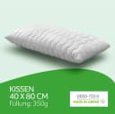 John Cotton Kopfkissen Julia - Weiß, Polyester, Made in Green Bild 5