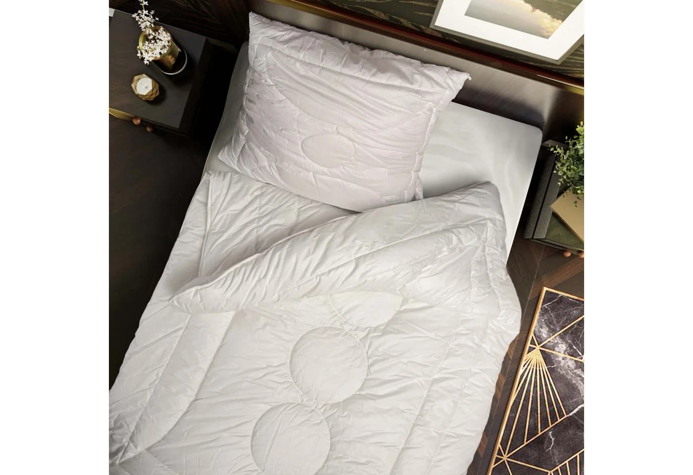 John Cotton Magicline Bettdecke Weiß Baumwolle Polyester - Bild 2