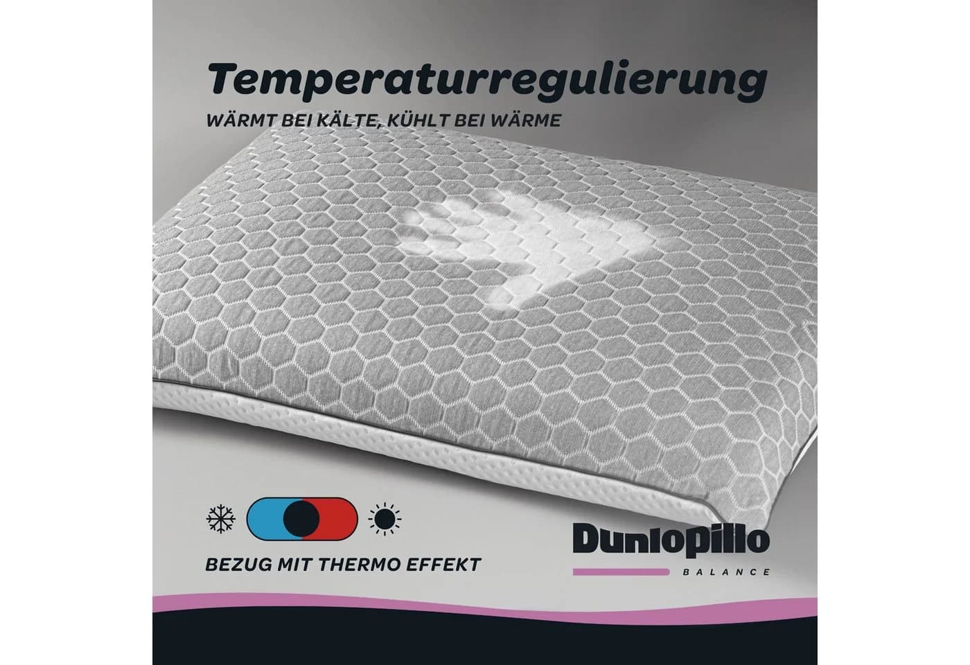 Dunlopillo Nackenstützkissen Climate Control Temperaturregulierung - Bild 4