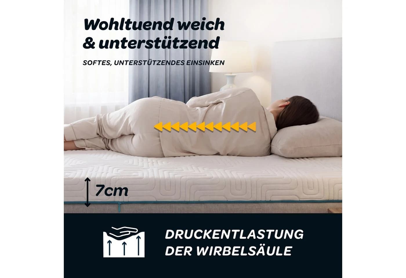 Dunlopillo Balance Gelschaumtopper Premium Weiß