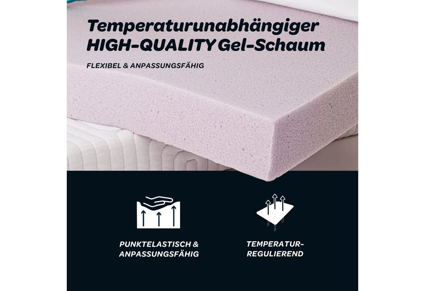 Dunlopillo Balance Gelschaumtopper Premium Weiß - Bild 3
