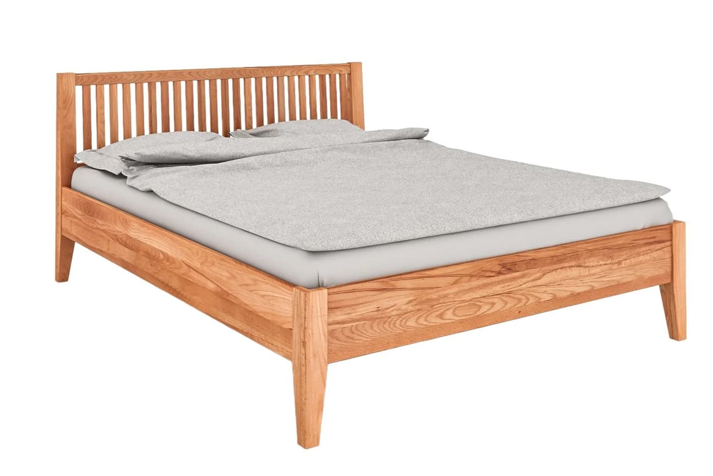 byoak Bett ODYS Massivholz Kernbuche Naturgeölt mit Holzkopfteil - Bild 2