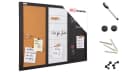 ALLboards 3-in-1 Magnettafel Whiteboard Kreide Pinnwand 60x40cm Bild 2