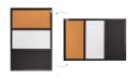 ALLboards 3-in-1 Magnettafel Whiteboard Kreide Pinnwand 60x40cm Bild 5