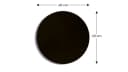 ALLboards Magnettafel Runde Schwarz Magnetisch 80 cm Bild 1