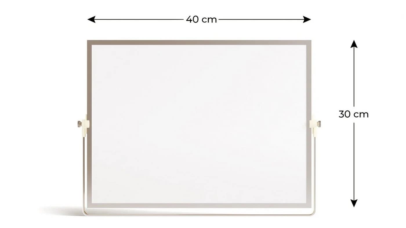 ALLboards Schreibtischtafel Trocken abwischbar und magnetisch