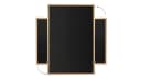 ALLboards Wandtafel Schwarze Kreidetafel mit ECO-Holzrahmen Bild 3