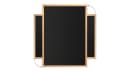 ALLboards Wandtafel Schwarze Kreidetafel ECO-Holzrahmen Bild 3
