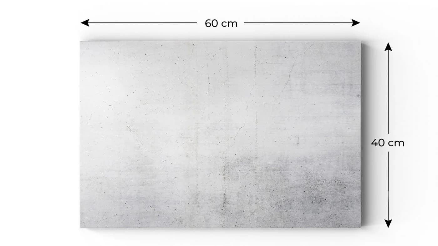 ALLboards Magnettafel Metallische Tafel MetalBoard Zement