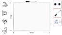 ALLboards Magnettafel Whiteboard A7 Weiß Aluminiumrahmen Magnetisch Bild 1