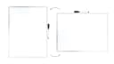 ALLboards Magnettafel Whiteboard A7 Weiß Aluminiumrahmen Magnetisch Bild 5