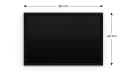 ALLboards Wandtafel Schwarze Kreidetafel ECO-Holzrahmen Bild 1