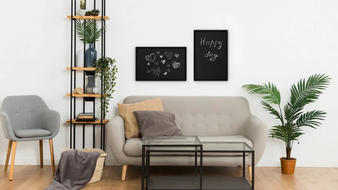 ALLboards Wandtafel Schwarze Kreidetafel ECO-Holzrahmen - Bild 5