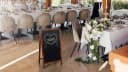 ALLboards Kundenstopper Tafel mit Holzrahmen Schwarz/Braun Bild 4