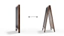 ALLboards Kundenstopper Tafel mit Holzrahmen Schwarz/Braun Bild 5