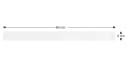 ALLboards Rahmenloses SLIMboard Magnetisches Whiteboard Weiss Bild 1