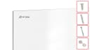 ALLboards Rahmenloses SLIMboard Magnetisches Whiteboard Weiss Bild 3