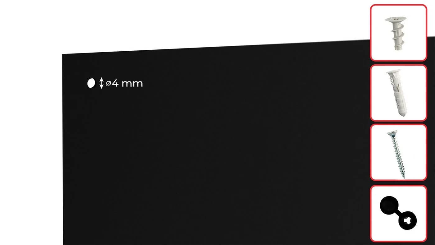 ALLboards Rahmenloses SLIMboard Magnettafel Kreideoberfläche - Bild 3
