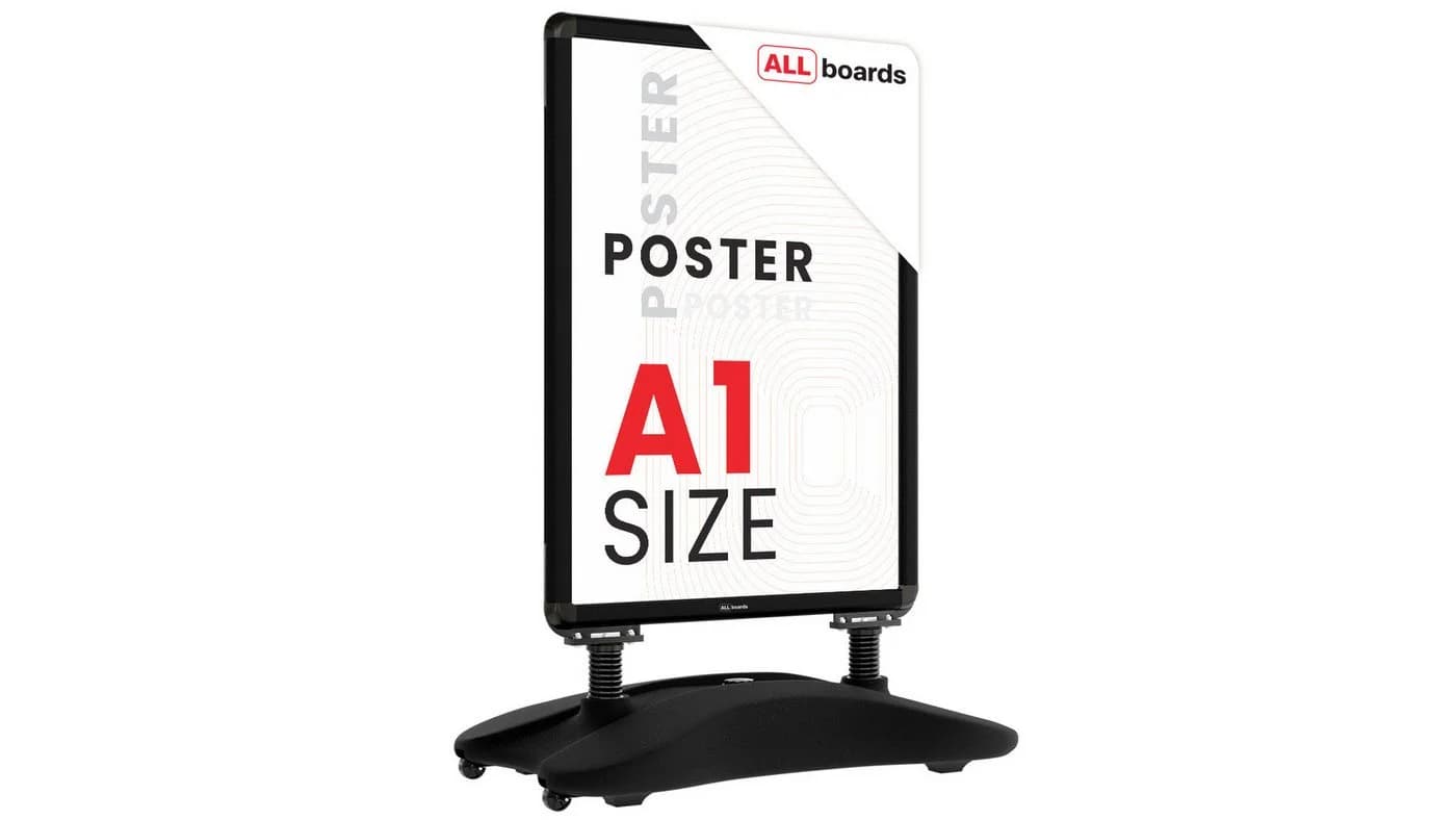 ALLboards Kundenstopper A1 Waterbase Aluminiumrahmen - Bild 2