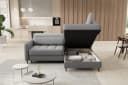 Myhomelando Ecksofa Lalea Grau mit Schlaffunktion und Bettkasten Bild 4