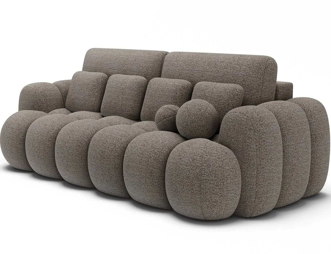 yourhouse24 3-Sitzer Sofa Cotonn Samt mit Schlaffunktion und Bettkasten