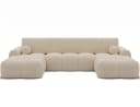 Lukas Möbel Wohnlandschaft U-Sofa Viena mit Bettfunktion und Bettkasten Bild 1