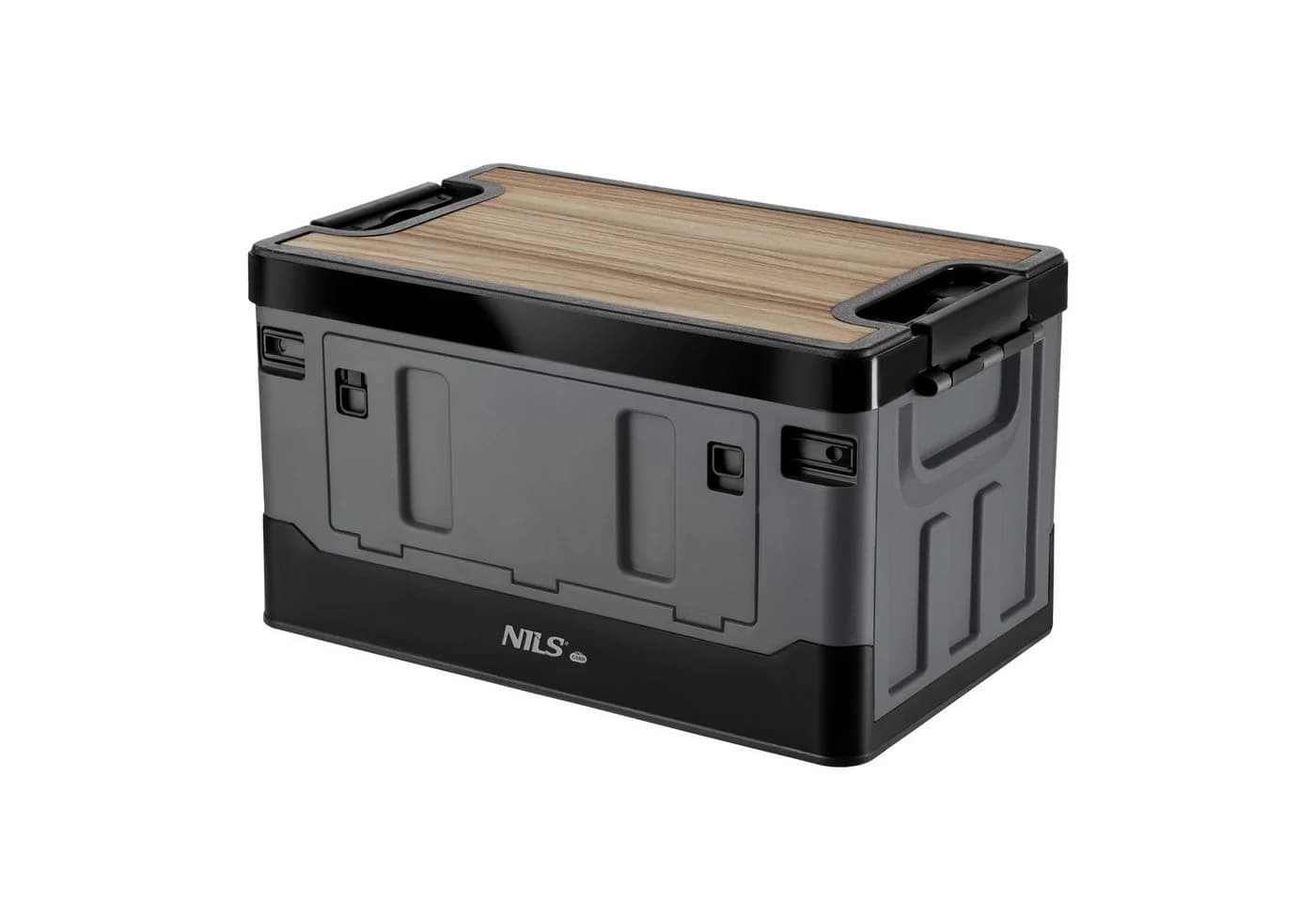NILS CAMP Faltbox 38L Grau mit Tischfunktion - Bild 2