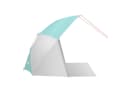 NILS Strandschirm 2-in-1 Windschutz blau mit Boden Bild 3