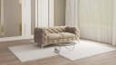 S-Style Möbel Chesterfield-Sofa Kalina 2-Sitzer Samt beige Bild 2