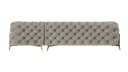 S-Style Möbel Ecksofa Ashley Chesterfield Samt Beige/Gold Bild 4