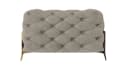S-Style Möbel Polstergarnitur Ashley 3+2+1 Chesterfield Samt Beige/Gold Bild 4