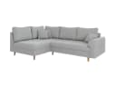 S-Style Möbel Ecksofa Zara Cord Grau Skandinavisch Bild 1