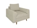 S-Style Möbel Sessel Zara Cord-Stoff Skandinavisch Beige/Braun Bild 1