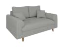 S-Style Möbel 2-Sitzer Sofa Zara Cord Grau Skandinavisch Bild 1