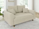 S-Style Möbel Polstergarnitur Zara 3+2+1 Beige Cord Skandinavisch Bild 4