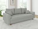 S-Style Möbel Polstergarnitur Zara 3+2+1 Skandinavisch Cord-Stoff Grau Bild 1