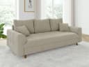 S-Style Möbel Polstergarnitur 3+2+1 Leif Beige Boucle Skandinavisch Bild 3