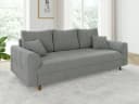 S-Style Möbel Polstergarnitur Leif 3+2 Skandinavisch Boucle Grau Bild 3